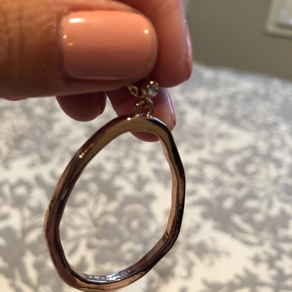 T Tahari Rose Gold Earrings - Picture 2 of 5